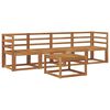 vidaXL Conjunto de sof&aacute;s de exterior 5 uds. Natural