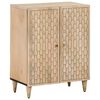 vidaXL Armario auxiliar madera maciza de mango 60x33x75 cm