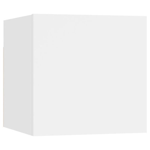 vidaXL Set de muebles de sal&oacute;n TV 7 piezas madera de ingenier&iacute;a blanco