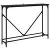 vidaXL Mesa Consola Roble Negro 102 x 23 x 75 cm Madera de ingenier&iacute;a