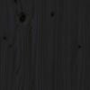 vidaXL Cabecero de cama madera maciza de pino negro 156x4x100 cm