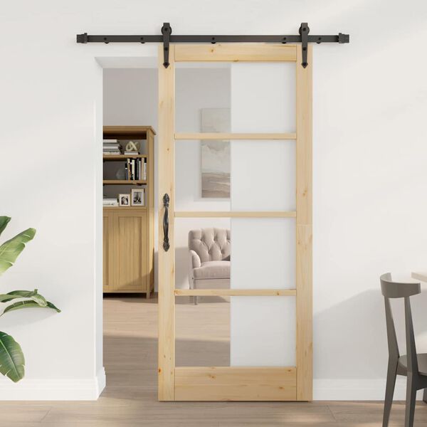vidaXL Puerta Corredera ORKDAL Natural 86 x 198,5 cm