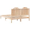 vidaXL Cama extralarga sin colch&oacute;n madera maciza 140x210 cm