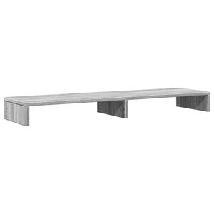 vidaXL Soporte de pantalla madera ingenier&iacute;a gris Sonoma 100x27x10 cm