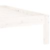 vidaXL Estructura de cama sin colch&oacute;n madera pino blanco 120x200 cm
