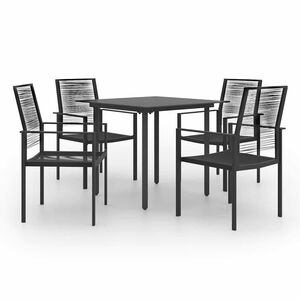 vidaXL Juego de comedor de jard&iacute;n 5 piezas