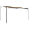 vidaXL Toldo acero y tela gris taupe 4x3 m 180 g/m&sup2;