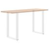 vidaXL Patas para mesa de bar en forma de U (2 unidades), color blanco, 60 x (90-91) cm, acero