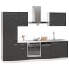 vidaXL Juego de muebles de cocina 7 piezas madera de ingenier&iacute;a gris