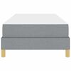 vidaXL Cama tipo Box Spring Gris Claro 80 x 200 cm tela