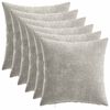 vidaXL Funda de almohada 6 uds. HEERLEN Gris Claro 30 x 30 cm