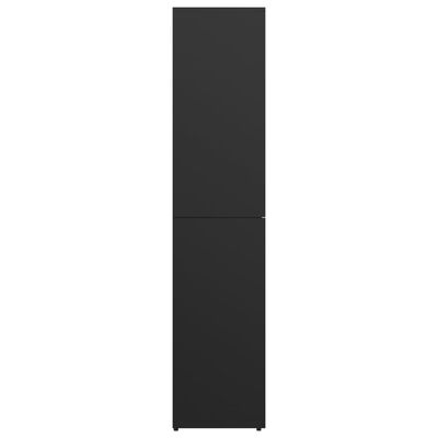 vidaXL Mueble zapatero de madera contrachapada negro 80x39x178 cm