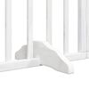 vidaXL Puerta de perros plegable 12 paneles madera &aacute;lamo blanca 960 cm