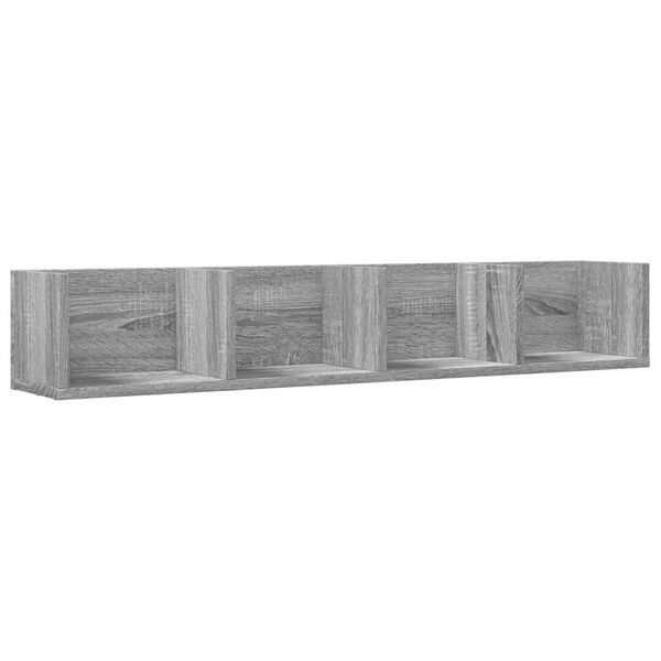 vidaXL Mueble de pared madera de ingenier&iacute;a gris Sonoma 99x18x16,5 cm