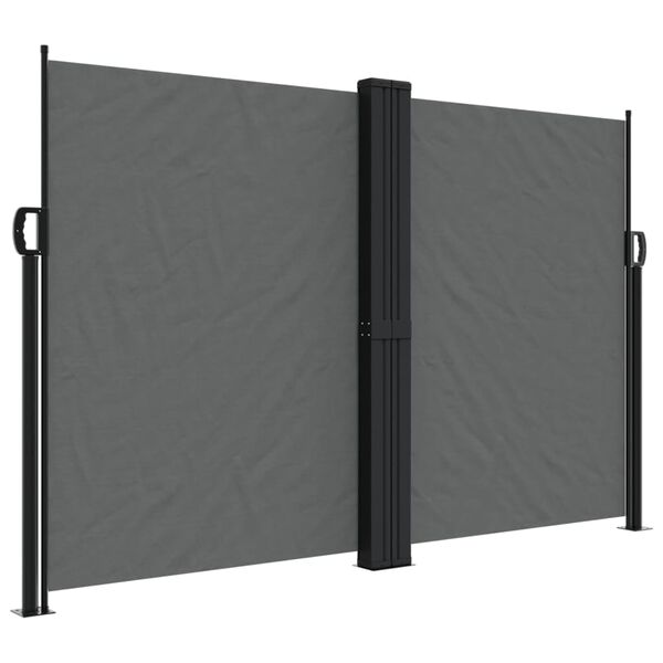 vidaXL Toldo lateral retr&aacute;ctil gris antracita 160x1000 cm