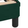 vidaXL Cama con colch&oacute;n Dover terciopelo verde oscuro 200x200 cm