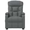 vidaXL Sill&oacute;n de masaje elevable tela gris oscuro