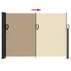 vidaXL Toldo lateral retráctil beige 140x600 cm