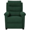 vidaXL Sill&oacute;n reclinable de tela verde oscuro