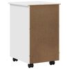 vidaXL Gabinete rodante 34 x 39 x 56 cm Madera de Pino Macizo