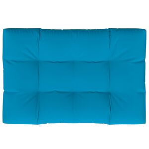 vidaXL Coj&iacute;n para sof&aacute; de palets de tela azul 120x80x12 cm