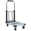 vidaXL Carrito de transporte plegable de aluminio plateado 150 kg