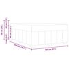 vidaXL Estructura de cama con colch&oacute;n Marr&oacute;n Oscuro 160 x 200 cm tela