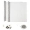 vidaXL Cubierta de eje de luz con clips 2 uds. 70 x 130 cm Aluminio