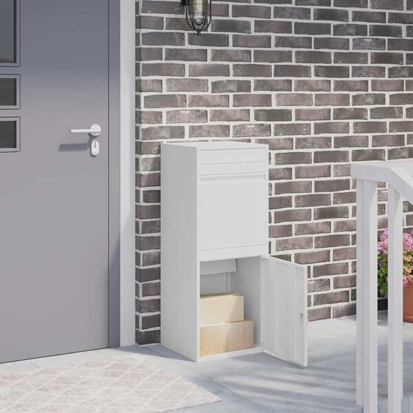 vidaXL Caja de entrega de paquetes con puerta 41 x 38 x 103 cm Acero