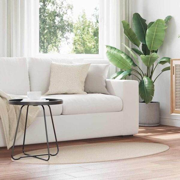 vidaXL Alfombras de &aacute;rea HUARTE Beige 150 x 80 cm 100% Poli&eacute;ster