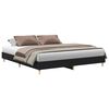vidaXL Estructura de cama Roble Negro 203 x 183 x 25 cm