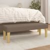 vidaXL Banco de tela gris taupe 100x30x30 cm