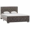 vidaXL Estructura de cama sin colch&oacute;n tela gris 120x200 cm