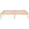 vidaXL Estructura de cama sin colch&oacute;n madera maciza de pino 137x190 cm