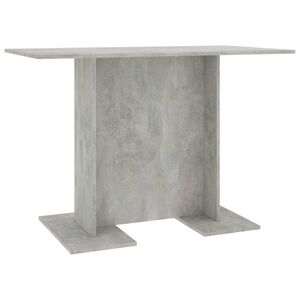vidaXL Mesa de comedor de madera gris hormig&oacute;n 110x60x75 cm