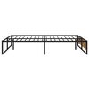vidaXL Estructura de cama sin colchón metal negro 120x200 cm