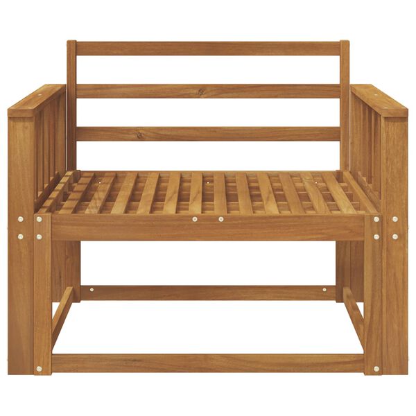 vidaXL Sof&aacute; intermedio de exterior Madera de Acacia S&oacute;lida Natural