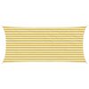 vidaXL Toldo Vela 2 x 4 m HDPE Rectangular Amarillo y blanco