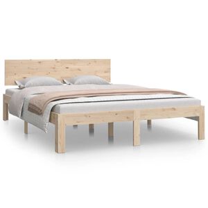 vidaXL Estructura de cama doble sin colchón 135x190 cm
