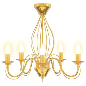 vidaXL Candelabro E14 Metal Dorado &Oslash; 52 x 47 cm