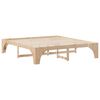 vidaXL Estructura de cama Marrón 200 x 200 cm Madera maciza de pino