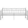 vidaXL Estructura sofá cama extraíble sin colchón metal gris 90x200 cm