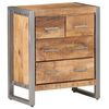 vidaXL Aparador de madera de mango rugosa 60x35x70 cm