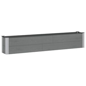 vidaXL Arriate elevado Gris 200 x 30 x 36 cm