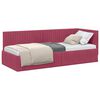 vidaXL Estructura de cama en esquina Rojo vino 80 cm x 200 cm