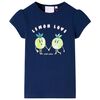 Camiseta infantil azul marino 92