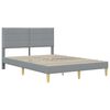 vidaXL Estructura de cama Gris Claro 120 x 200 cm Poli&eacute;ster