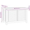 vidaXL Caja de almacenaje de jard&iacute;n con bolsa teca maciza 90x50x58 cm