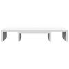 vidaXL Soporte para pantalla ajustable madera blanco 60x24x10,5 cm