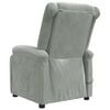 vidaXL Sill&oacute;n de masaje de terciopelo gris claro